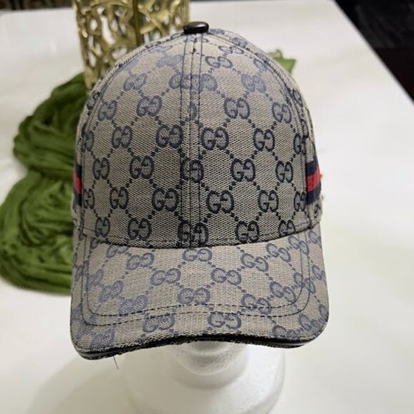 Unisex Monogram Baseball Cap with Adjustable Leather Strap - Picture 2 of 4